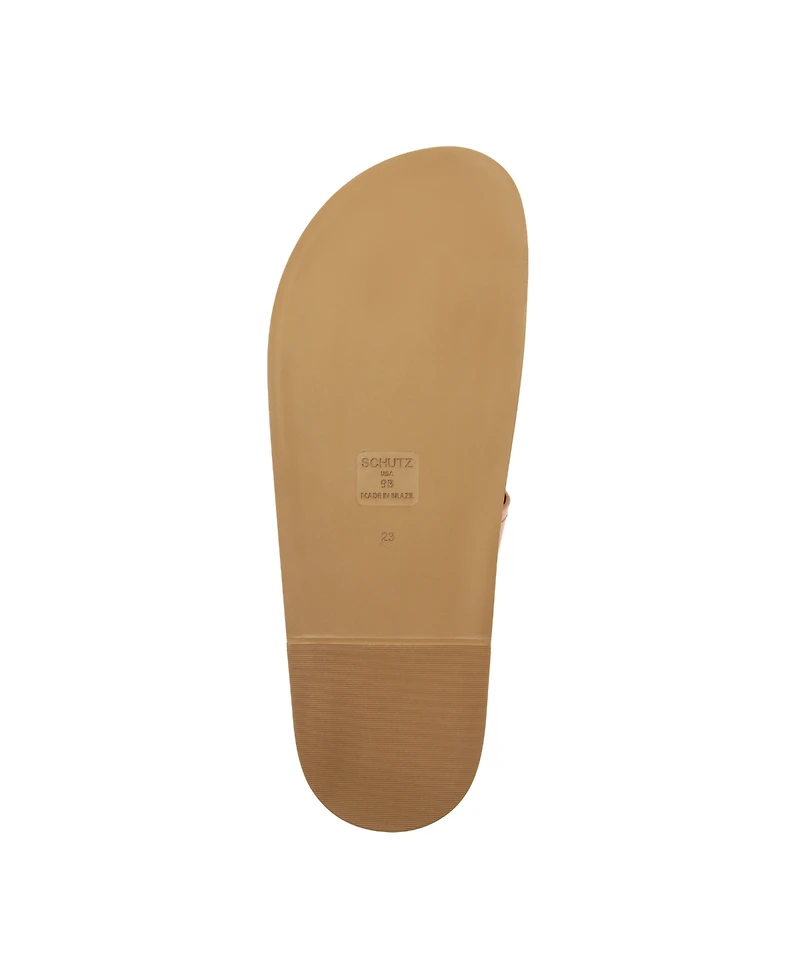 Schutz Women's Olga Sporty Round Toe Flat Sandals