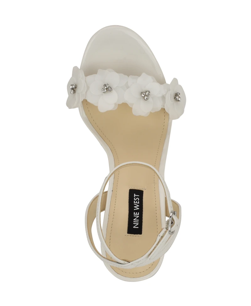 Nine West Women's Lovely Flowers Stiletto Sandals