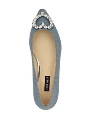 Nine West Women's Hearts Rhinestone Pointy Toe Flats
