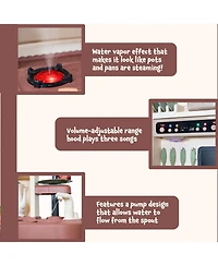 Mini Meals Kids Kitchen Playset with Lights, Sounds, and Plenty of Play Features- Ages 3 and Up