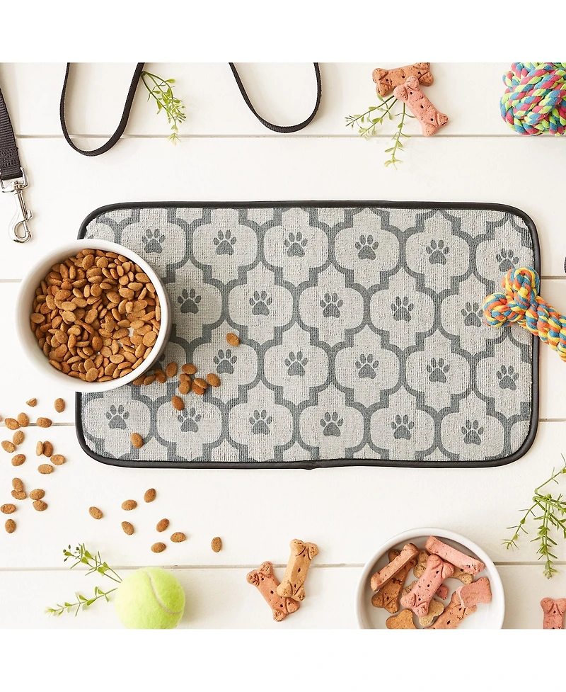 Bone Dry Pet Mat Lattice Paw Print