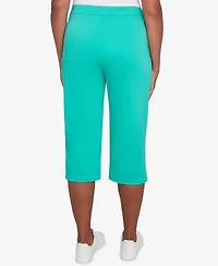 Alfred Dunner Petite Classics Flat Front Allure Clamdigger Pants