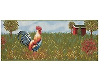 Liora Manne' Esencia Rooster Farm 1'11"x4'11" Runner Area Rug