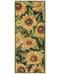 Liora Manne' Esencia Sunflowers 1'11"x4'11" Runner Area Rug