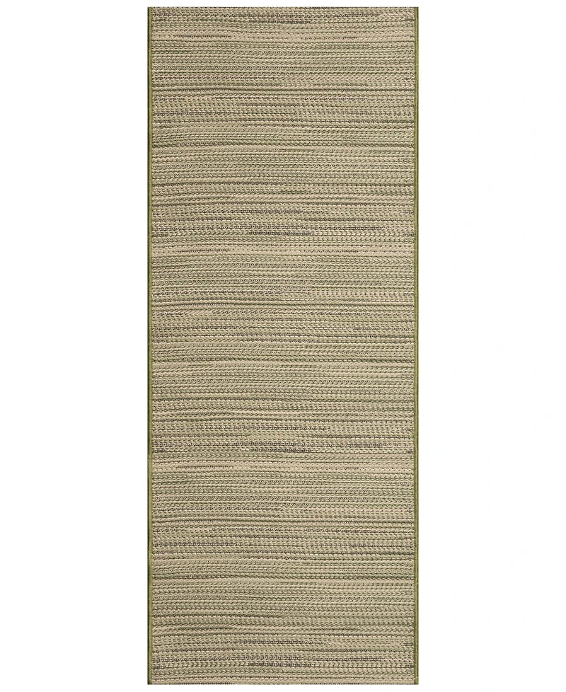 Liora Manne' Miranda Tweed Stripe 1'11"x4'11" Runner Area Rug