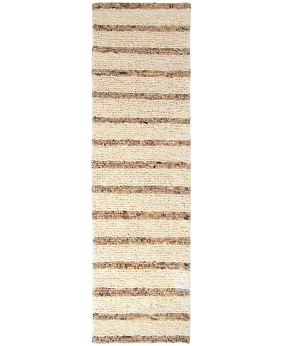 Liora Manne' Lhasa Stripe 2'x7'6" Runner Area Rug