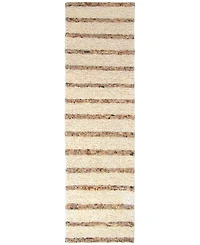 Liora Manne' Lhasa Stripe 2'x7'6" Runner Area Rug