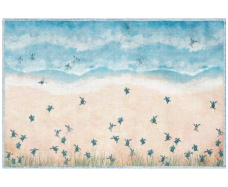 Liora Manne Impressions Seaturtles Beach Rug Collection