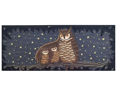 Liora Manne' Frontporch Owl Family 2'x5' Runner Area Rug