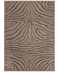 Liora Manne' Monaco Zebra 5'3"x7'3" Area Rug
