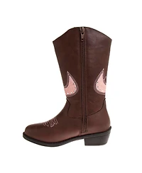 Kensie Girl Little Kids Zip-Up Cowgirl Boots