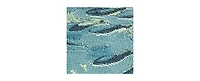 Liora Manne' Esencia Fish to Go Blue 1'11"x4'11" Runner Area Rug