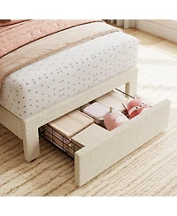 gaomon Twin Bed Frame with Under-Bed Drawer