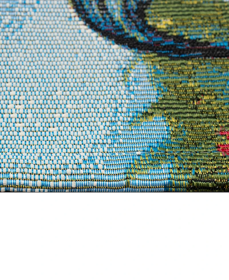Liora Manne' Esencia Rooster Farm 1'11"x4'11" Runner Area Rug