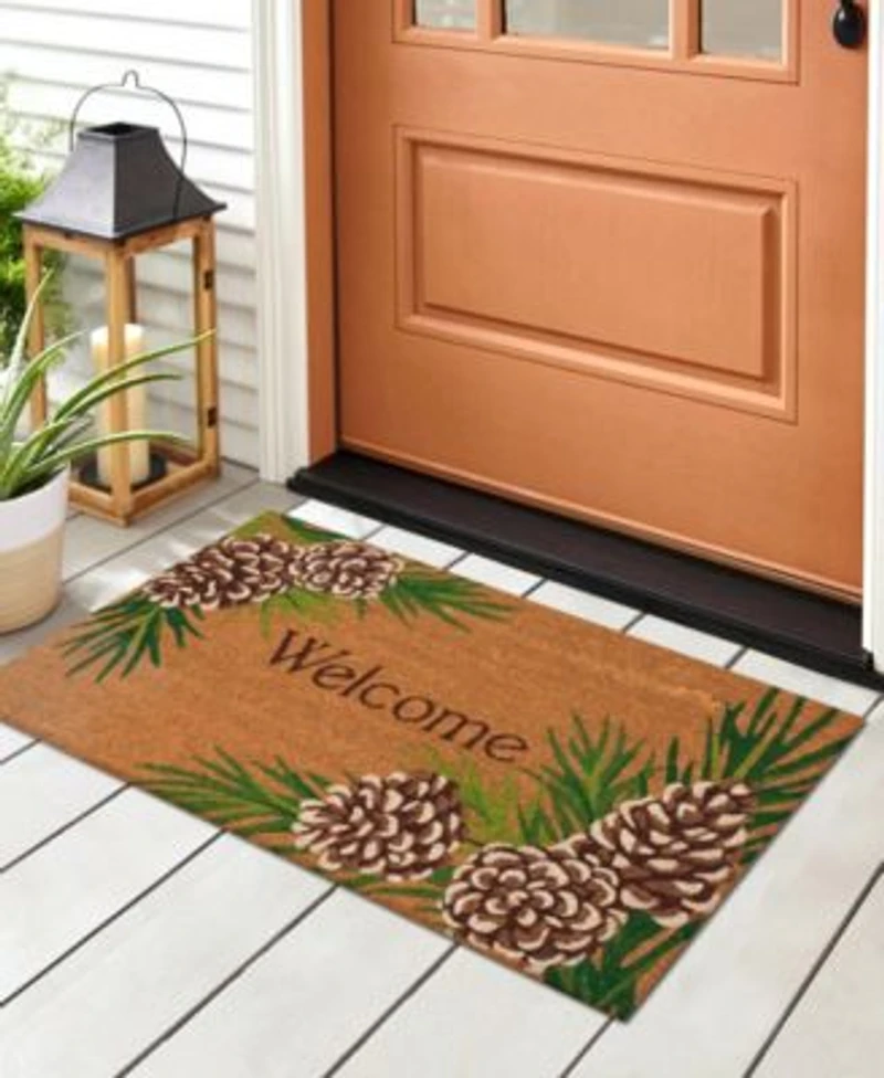 Liora Manne Natura Pinecone Border Rug Collection