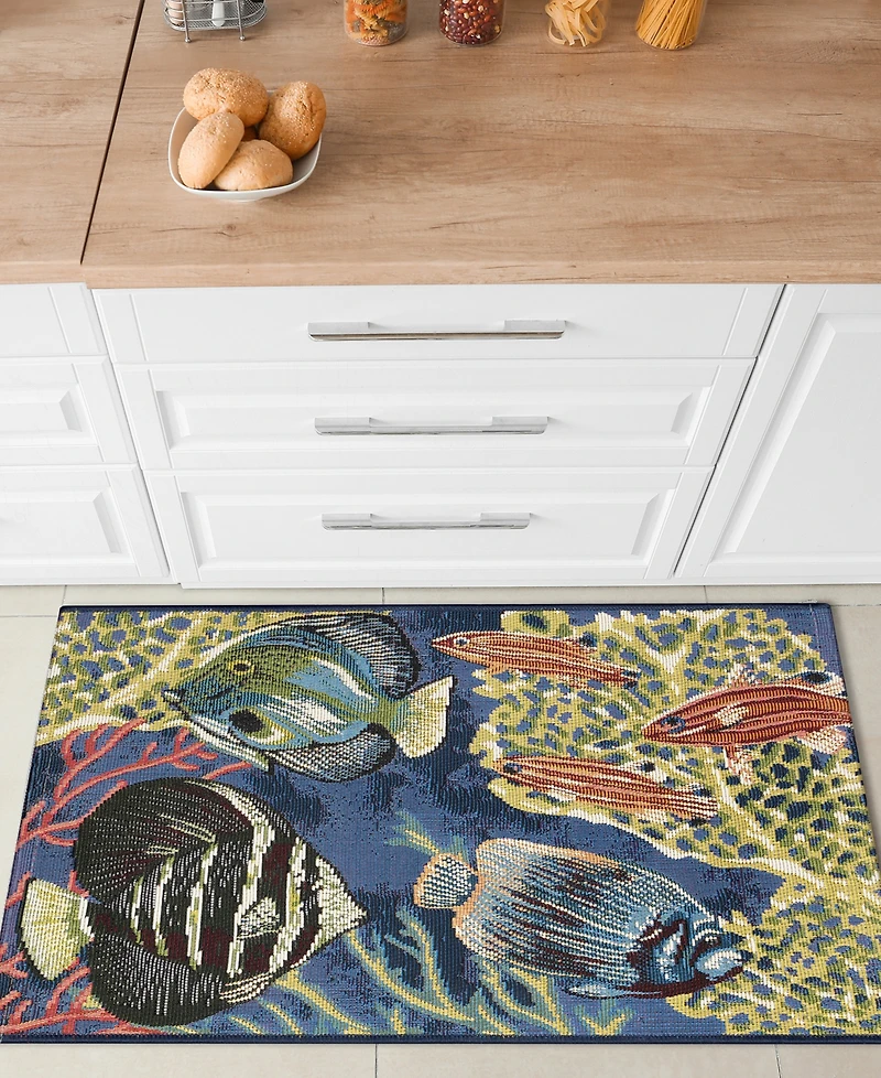 Liora Manne' Esencia Fish 2'5"x3'11" Area Rug