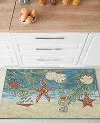 Liora Manne' Esencia Coastal Ornaments 2'x2'10" Area Rug