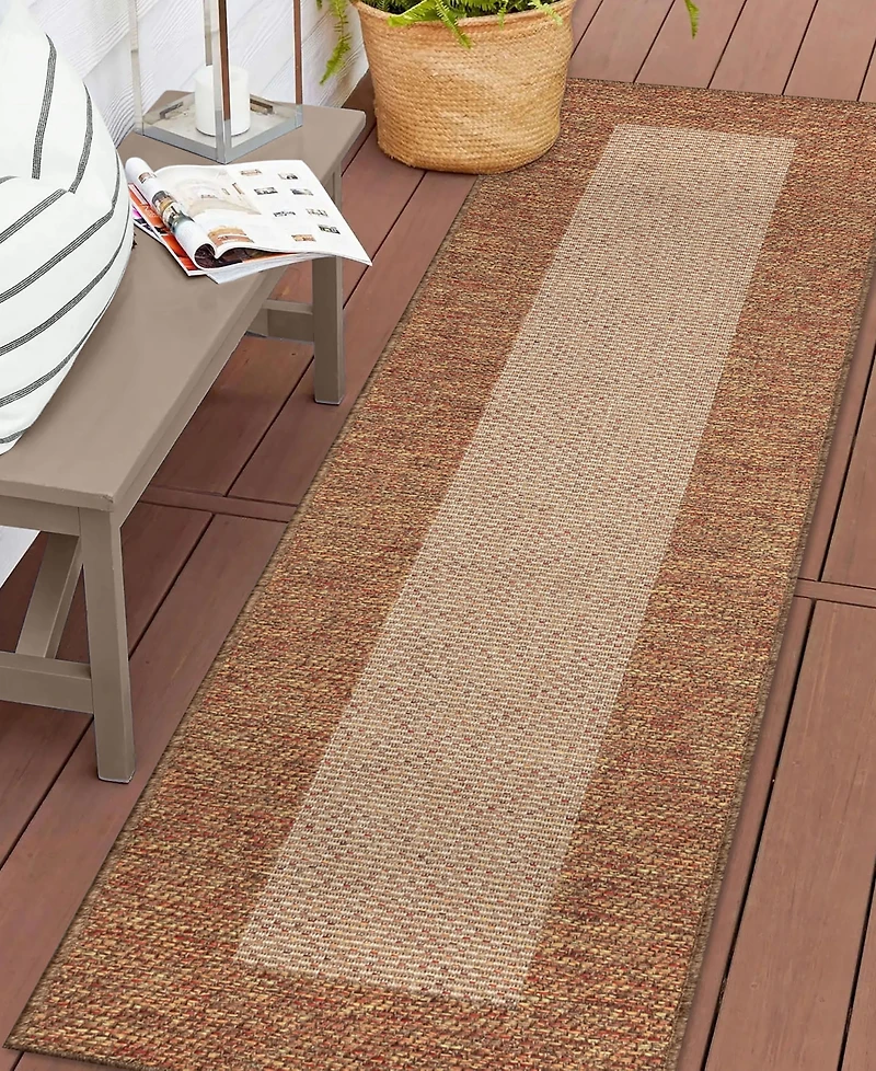 Liora Manne' Roma Border 1'11"x7'6" Runner Area Rug