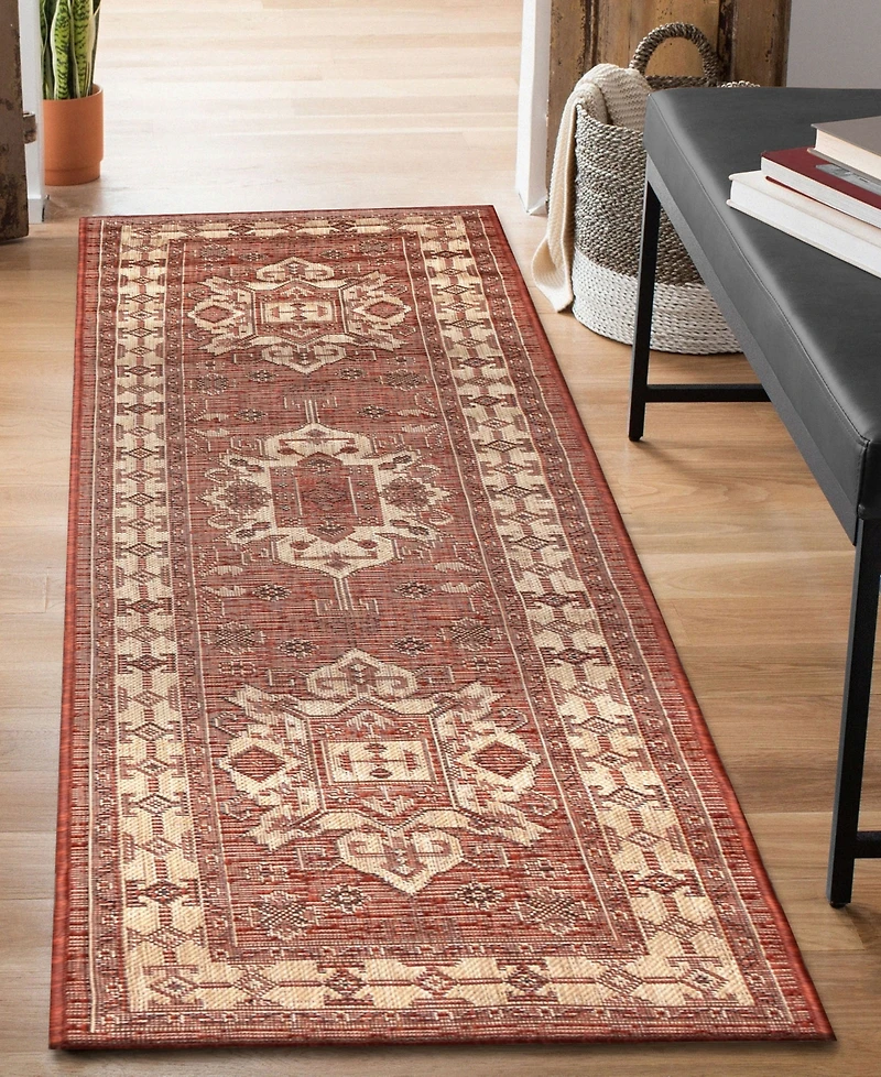 Liora Manne' Carmel Kilim 1'11"x7'6" Runner Area Rug