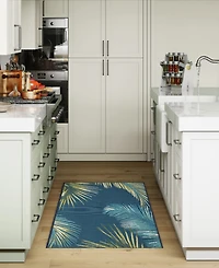 Liora Manne' Esencia Palm Border 1'11"x4'11" Runner Area Rug