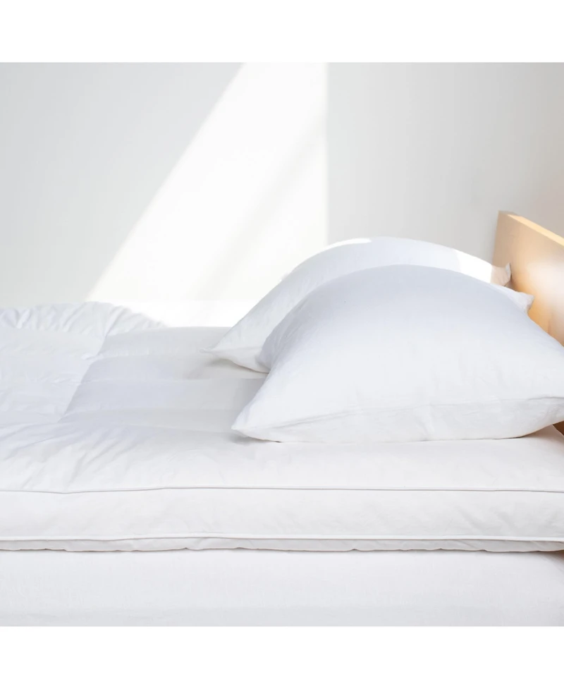 Bokser Home Feather & Down Plush Luxury Mattress Topper -Queen