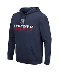 Colosseum Men's Navy Liberty Flames Lantern Pullover Hoodie