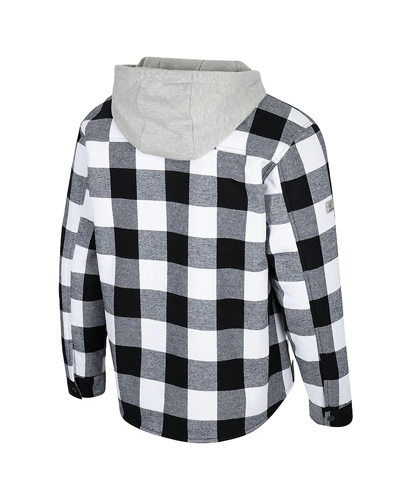 Colosseum Men's Black/White Minnesota Golden Gophers Buffalo Plaid Full-Zip Jacket