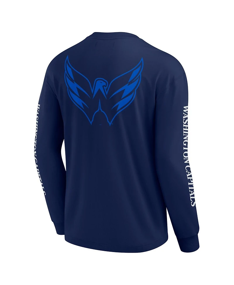 Fanatics Men's Navy Washington Capitals Elements Strive Long Sleeve T-Shirt