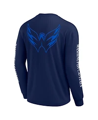 Fanatics Men's Navy Washington Capitals Elements Strive Long Sleeve T-Shirt