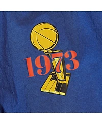 Mitchell & Ness Men's and Women's Blue New York Knicks Hardwood Classics Team Og 3.0 Anorak Half-Zip Windbreaker Jacket