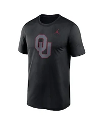 Jordan Men's Black Oklahoma Sooners Color Pop Logo Legend T-Shirt