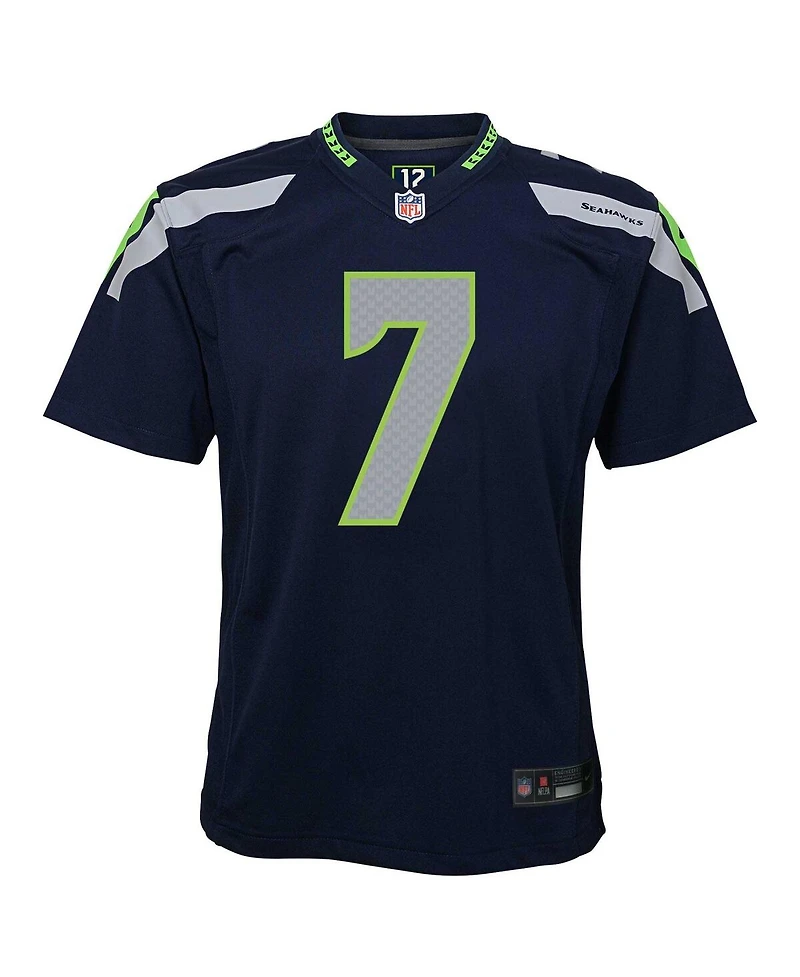 Nike Big Boys and Girls Geno Smith Navy Seattle Seahawks Game Jersey