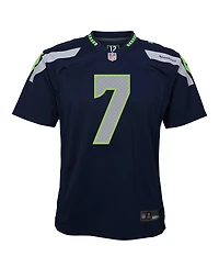Nike Big Boys and Girls Geno Smith Navy Seattle Seahawks Game Jersey