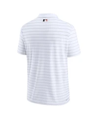 Nike Men's White Detroit Tigers Authentic Collection Victory Striped Performance Polo