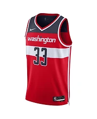 Nike Men's and Women's Kyle Kuzma Red Washington Wizards Swingman Jersey - Icon Edition