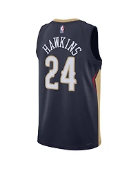 Nike Men's and Women's Hawkins Navy New Orleans Pelicans Swingman Jersey - Icon Edition