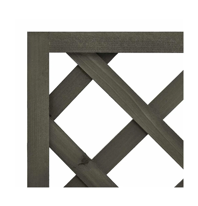 Garden Trellis Planter Gray 19.7"x9.8"x35.4" Solid Firwood