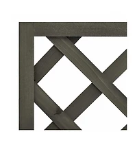 Garden Trellis Planter Gray 19.7"x9.8"x35.4" Solid Firwood