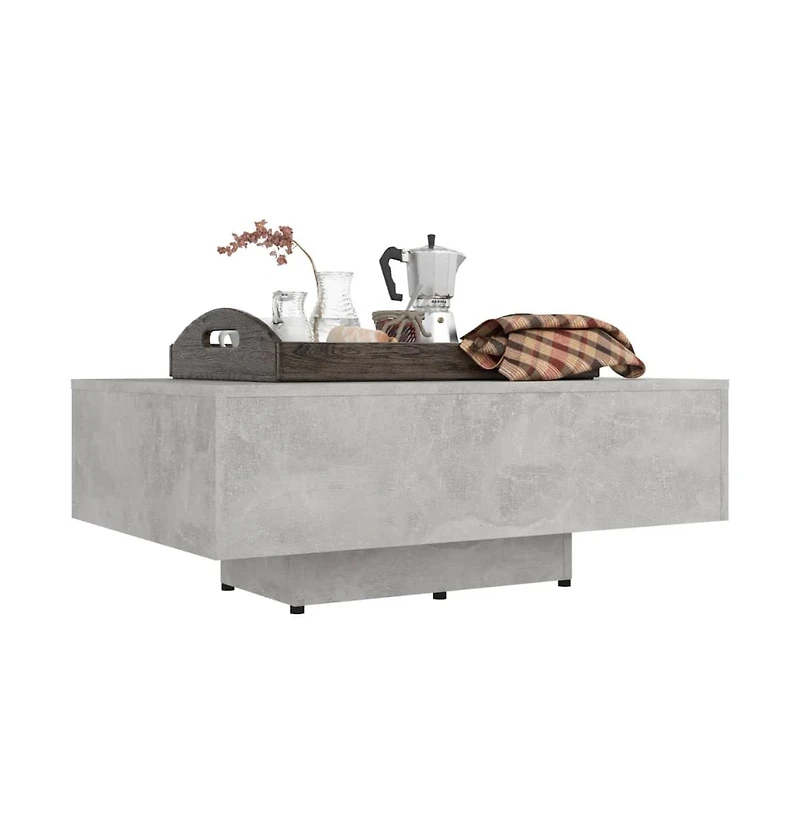 vidaXL Coffee Table Concrete Gray 33.5"x21.7"x12.2" Engineered Wood
