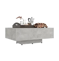 vidaXL Coffee Table Concrete Gray 33.5"x21.7"x12.2" Engineered Wood