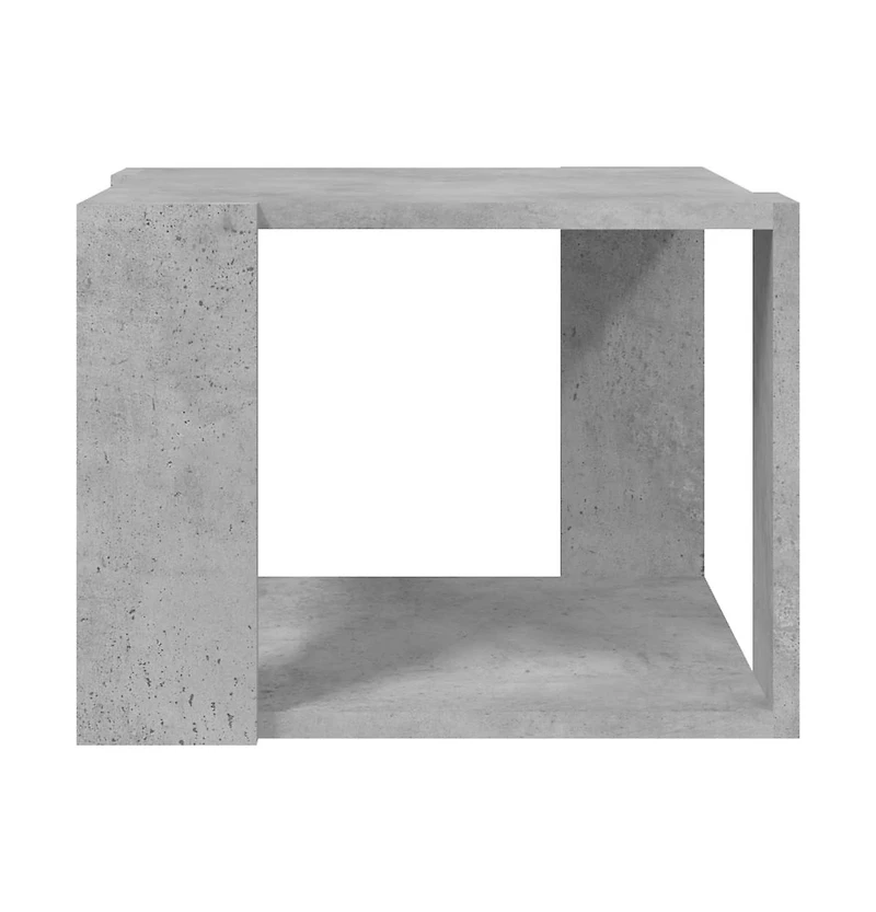 vidaXL Coffee Table Concrete Gray 15.7"x15.7"x11.8" Engineered Wood