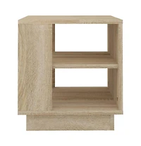 Coffee Table Sonoma Oak 15.7"x15.7"x16.9" Engineered Wood