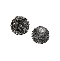 Embellished Cluster Circular Stud Earrings