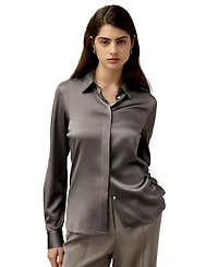 Lilysilk Women's Elegant Silhouette Silk Shirt
