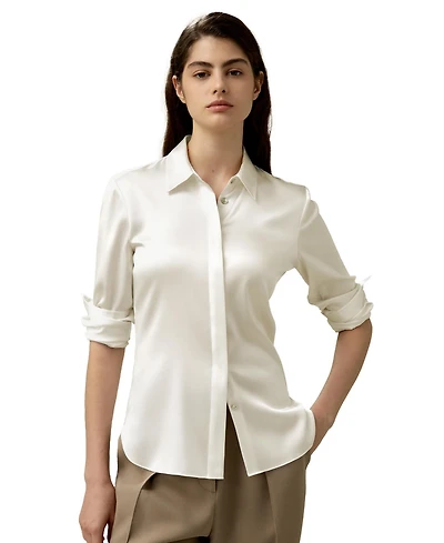 Lilysilk Women's Elegant Silhouette Silk Shirt