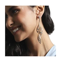 Rhinestone Eyes Drop Earrings