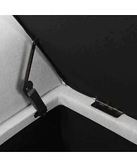 50” Armed Storage Bench,Upholstered Ottoman for Bedroom,Living Room, or Entryway-The Pop Home