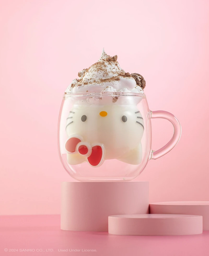 JoyJolt Hello Kitty 3D Double Wall Coffee Mug