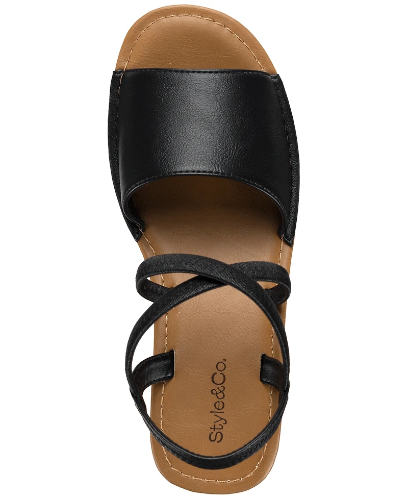 Style & Co Women's Babettee Crisscross Wedge Sandals, Exclusively at Macy's
