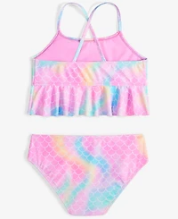 Breaking Waves Big Girls Peplum Tankini Top & Scoop Bottom Swimsuit